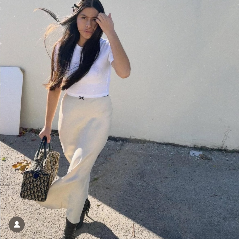 Zara Cream Maxi Skirt